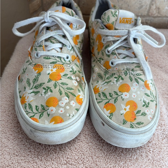 Vans Doheny Orange Blossom Floral Canvas Sneakers - Women’s Size 10 Lace Up - Picture 3 of 9